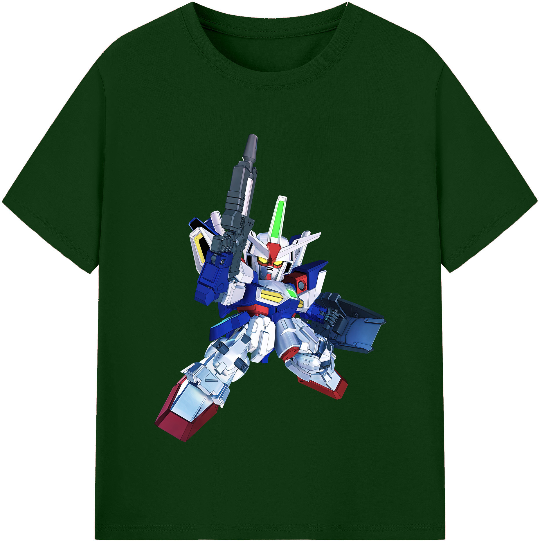 （画像用） 機動戦士ガンダム Mobile Suit Gundam 綿100％半袖Tシャツ（フロントプリント）